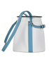 Farming Basket Bag In Epsom White/Bleu Jean, side view